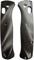 1 Pair Custom Scales Fits for Bugout 535 CNC Titanium Alloy Handle Patch DIY Accessory(Silver)