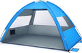 CALLARON Folding Beach Tent Large Sun Shelter UPF 50+ Pop Up Beach Tent Portable Family Tents Quick Open Canopy for 2-4 People Camping Travel
