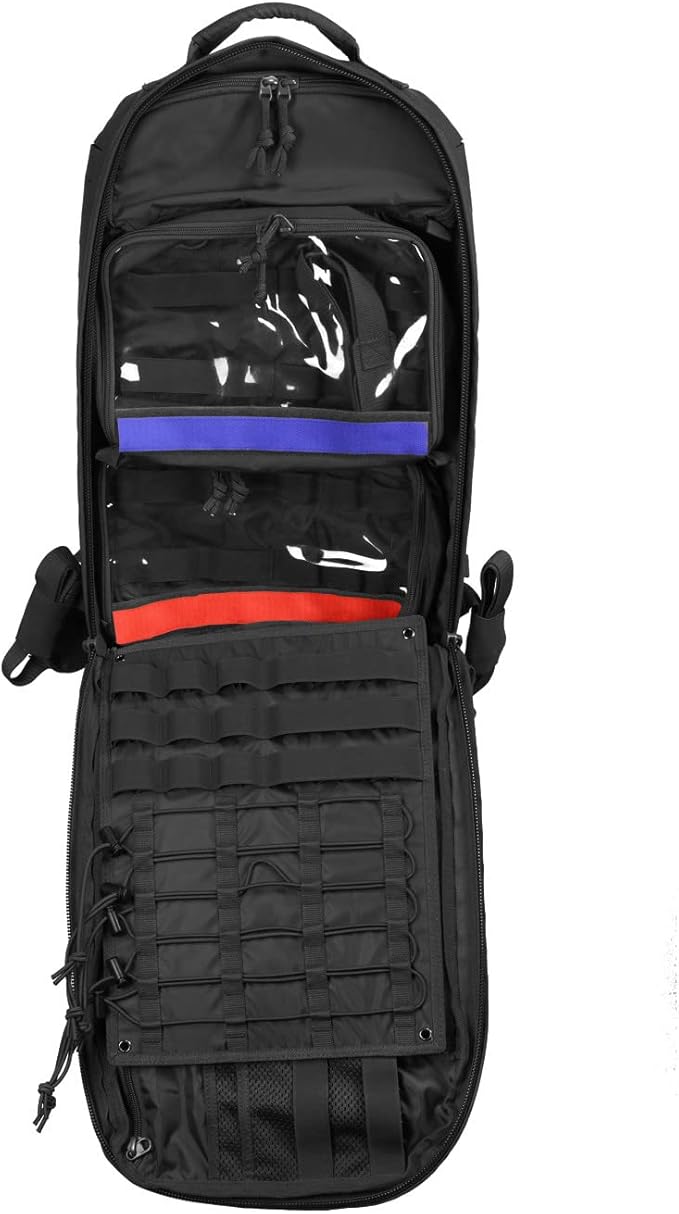 Tasmanian Tiger Medic Assault Tactical Medical Backpack MKII - Lightweight MOLLE System Organization for First Aid Survival Black - One Size