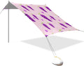 xigua Grape Beach Tent Sun Shelter with Carrying Bag - Silver Coated Oxford Fabric Beach Canopy for Beach Camping Fishing - Includes Windproof Ropes Sandbags &amp Stakes