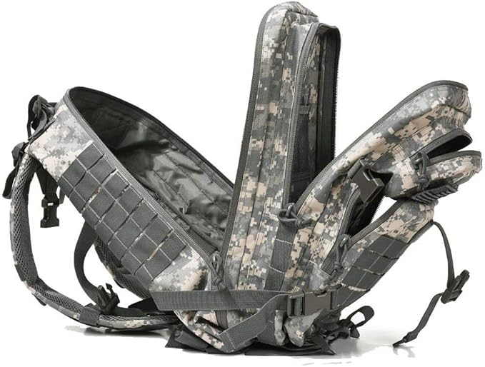 REEBOW GEAR Military Tactical Backpack for Men Large 34L Army 3 Day Assault Pack Molle Bag Backpacks (34L Camouflage ACU)