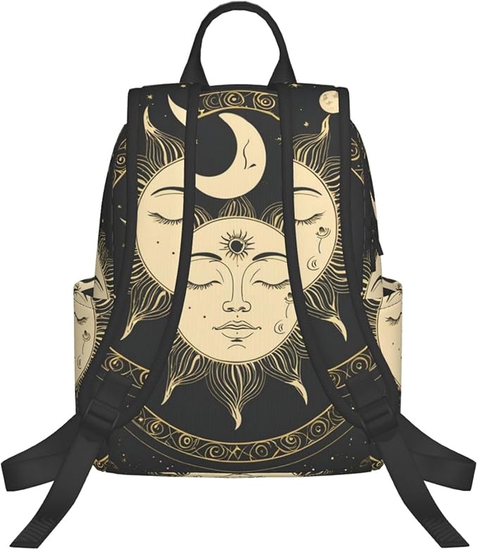 Anti Theft Laptop Backpack Travel Backpacks Bookbag for Women &amp Men College Backpack (tarot card magic boho Vintage Sun Moon Stars)