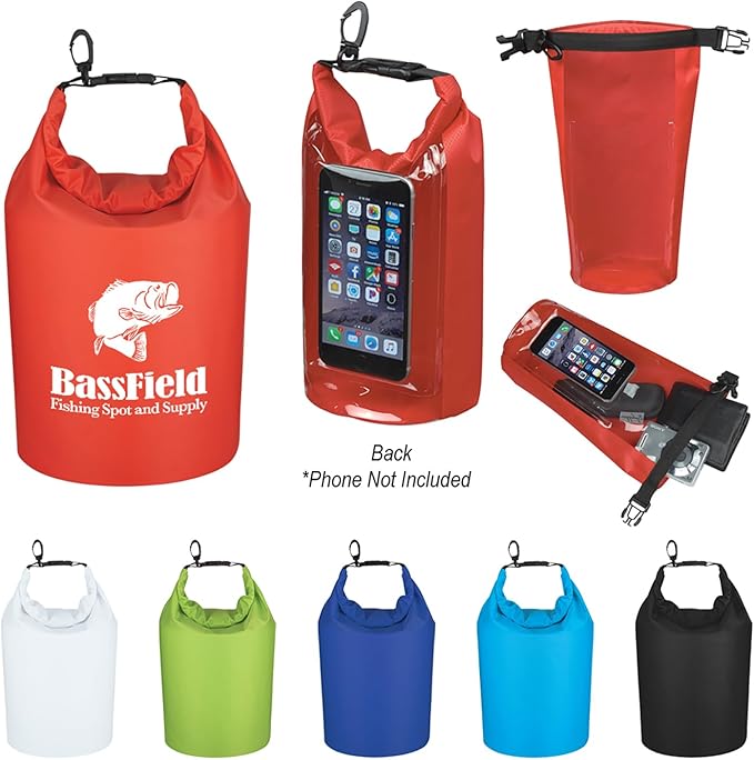 Waterproof Dry Bag With Window Customize Text Name or Personalized Image $5.97 Each - Sold in Pack of 50 - Lime