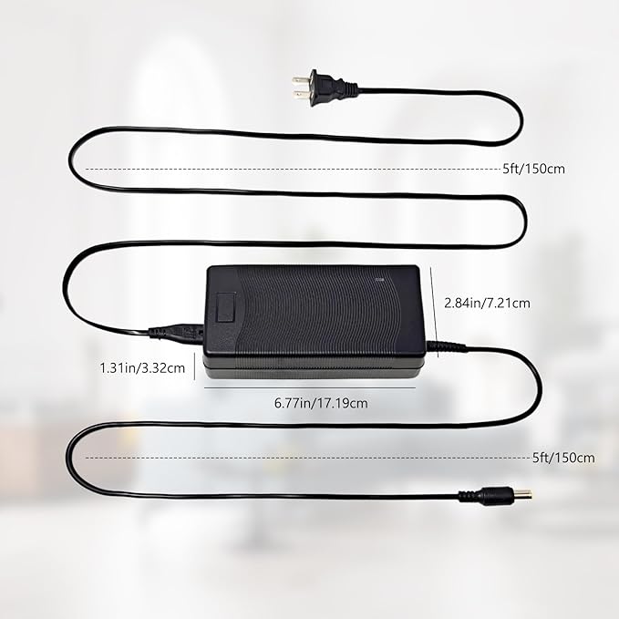 24V180W Power Supply Cord Charger for jackery 1000 880 Power Supply Cables Compatible with Jackery Explorer 1000 E1000 880 E880 Portable Power Station Solar Generator Replacement KA18024075-6C
