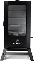 Masterbuilt® 40-inch Digital Electric Vertical BBQ Smoker with Leg Kit Side Wood Chip Loader and 970 Cooking Square Inches in Black Model MB20070122