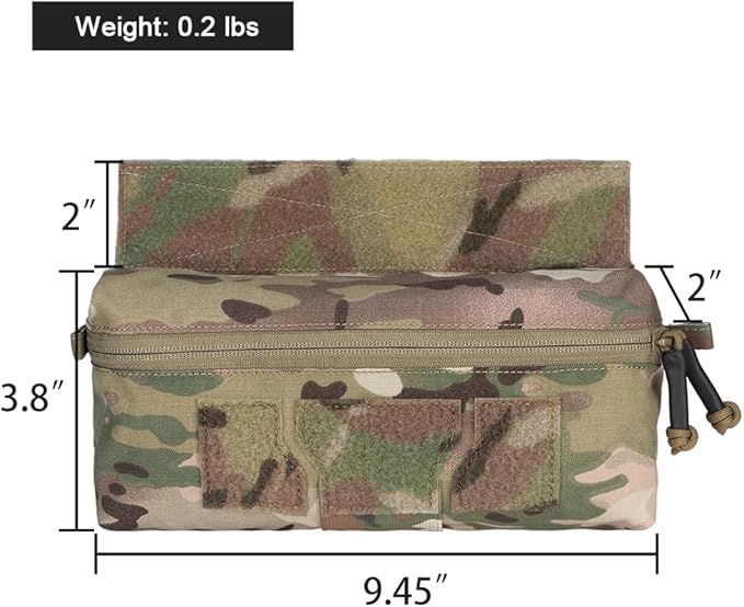 Tactical Fanny Pack Drop Pouch with Hook and Loop for JPC CPC AVS Vest Utility Tool Pouch