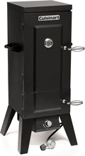 Cuisinart 36” Vertical Propane Smoker 4 Removable Racks Spacious BBQ Smoker with Wood and Water Trays 15000 BTU Heat for Smoked Meat Brisket Jerky Fish Perfect for Tailgates Backyard Camping