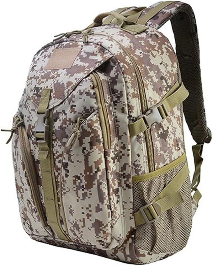 Tactical Backpack Military Hiking Daypacks 3 Day Assault Pack Army Rucksack for Camping Hunting Traveling (Desert Digital)