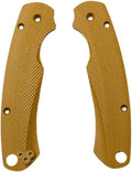 1 Pair Custom G10 Scales Handle Fits for C81 DIY Making Replacement Accessory(Brown)