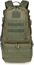 Outdoor Sports Pack Hiking Bag Tactical Rucksack Camo Knapsack Combat Camouflage Tactical Molle 40L Backpack - Green
