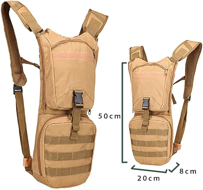Outdoor Sports Hiking Bag Tactical Assault Combat Camouflage Tactical Molle Water Pack 2.5/3L Hydration Pack