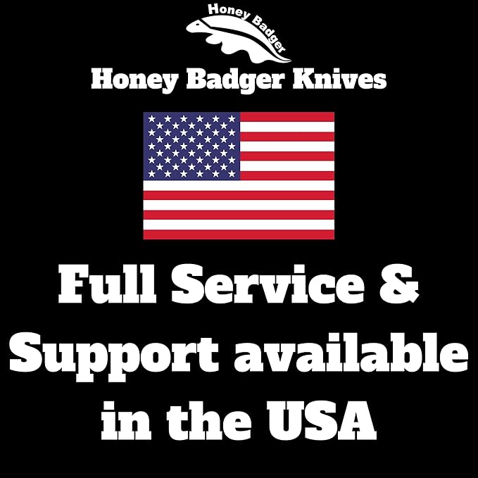 Honey Badger Large Pocket Knife EDC Drop Point Folding Utility Knife 3.6 Steel Blade Reversible Pocket Clip - (3.8oz) Drop Point Large Tan HB1002