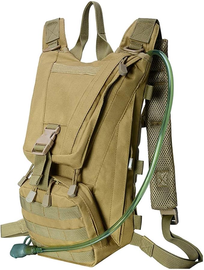 Outdoor Sports Hiking Bag Tactical Assault Combat Camouflage Tactical Molle Water Pack 2.5L Hydration Pack