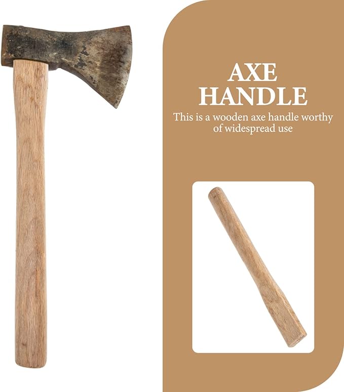 3pcs for Maul - Renewal Hatchet Garden Old Flat Hatchets Yuanzu Tools Replacement Bit Replaceable Wood Survival Handle Hardwood Straight Camping Re Curved and Outdoor Pick Hand M