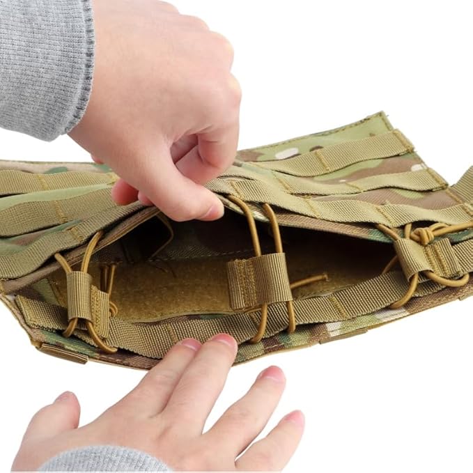 ACEXIER Military Tactical Chest Bag Backpack Adjustable Men Multi-Functional Molle Tool Pouch Shoulder Bag (CP)