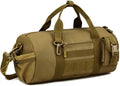 UNISTRENGH Military Tactical Molle Duffle Bag Travel Sports Outdoor Gym Pack Army Carry On Bag Lightweight Tote Handbag for Camping Hiking or Other Outdoor Activities (Coyote Brown)