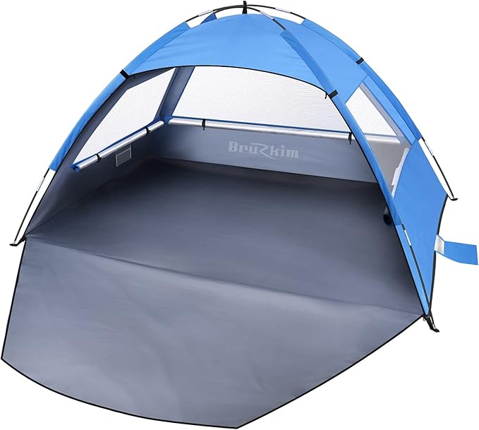 Beach Tent Sun Shelter for 2 Person Portable Foldable Lightweight Waterproof Windproof Easy Set Up for Family Camping Hiking Mountaineering Outdoor