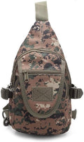 Tactical Backpack Waterproof Military Cross-body Sling Shoulder Backpack Chest Bag for Outdoor Every Day Carry (Jungle Digital)