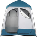 Pop Up Privacy Shower Tent Portable Double Outdoor Camping Shower Shelter Changing Room Instant Tent with 2 Rooms