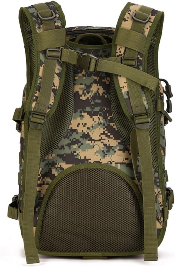 Tactical Backpack Military Army Rucksack 40L for Men Women Large 3 Day Assault Pack Molle Bug Out Bag for Hunting Camping Hiking (Jungle Camouflage)