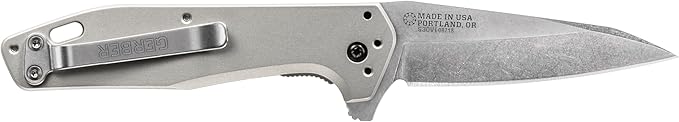Gerber Gear Fastball - Slim Lightweight Folding Knife with Lock Release - Pocket Knife with 3-Position Clip - EDC Gear - 3 - Made in USA - Urban Grey