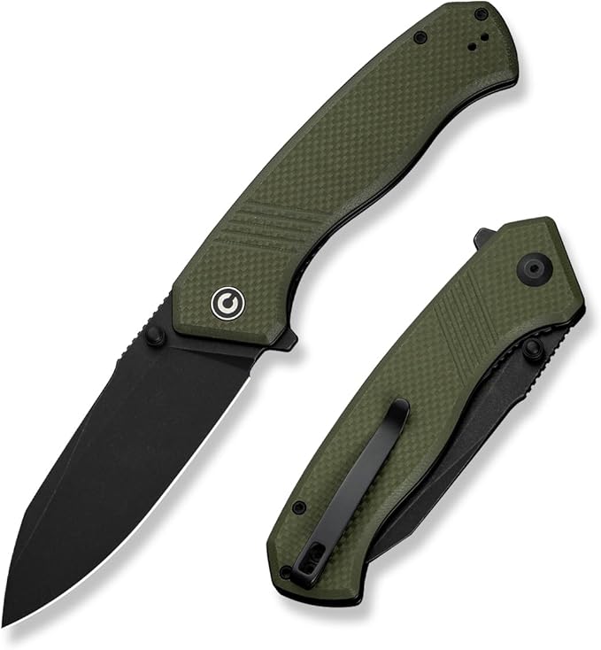 CIVIVI Placoid Pocket Knife for EDC Folding Knife with 3.67 14C28N Blade G-10 Handle For Men Women Gift C23079-3