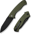 CIVIVI Placoid Pocket Knife for EDC Folding Knife with 3.67 14C28N Blade G-10 Handle For Men Women Gift C23079-3