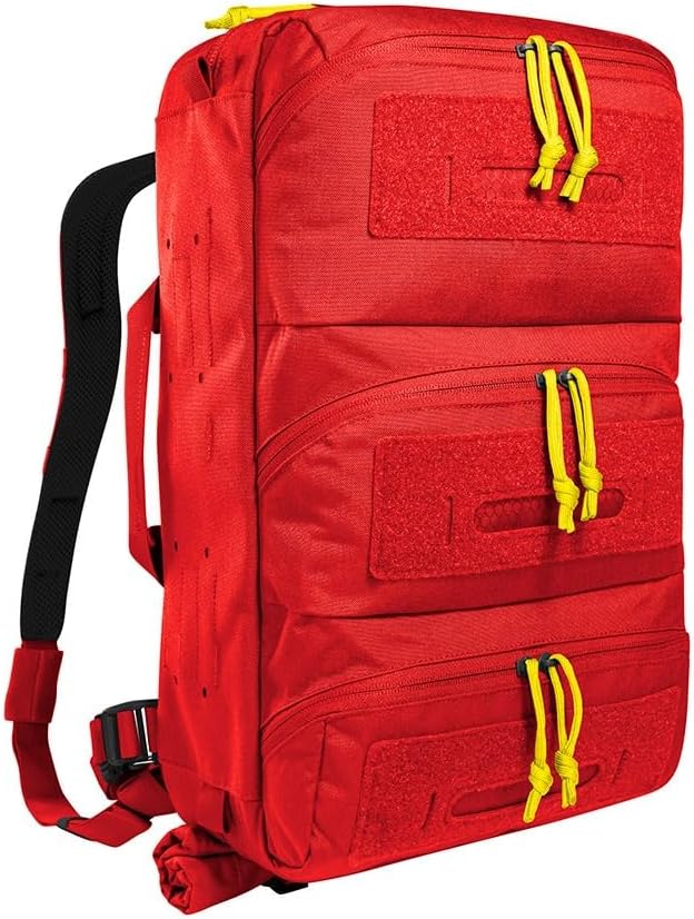 Tasmanian Tiger TT Modular Medic Combat Pack 18 Litre Tactical Medic-Pack Emergency Backpack with Removable SRPP Panels Red - One Size