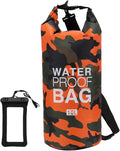 Waterproof Dry Bag 2L/5L/10L/15L/20L/30L Roll Top Sack Keeps Gear Dry for Kayaking Rafting Boating Swimming Camping Hiking Beach Fishing with Free Waterproof Phone Case (Orange 30L)