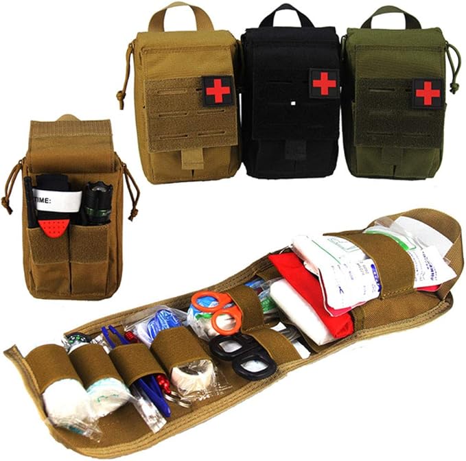 Outdoor Sports Airsoft Gear Molle Assault Combat Hiking Bag Accessory Camouflage Kit Pack Tactical Medical Pouch