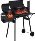 FDW Charcoal Grills 43-inch Outdoor GrillMultiple People BBQ Grill with Double Grill Mesh DesignSmoker Grill for CampingOutdoor BackyardPatio and PartiesBlack