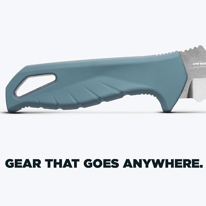 Benchmade - Undercurrent 18040S Outdoor Knife with Depth Blue Santoprene Handle (18040S)