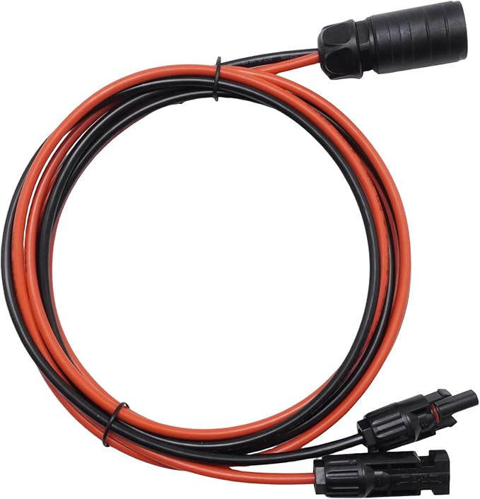 10AWG 2 Pin Power Industrial Circular Connector Replacement for Furrion Solar Plug Suitable for RV Solar Ports and Solar Panel Suitcases