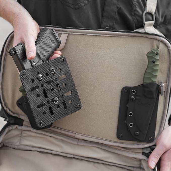 GRITR Kydex Hook &amp Loop Panel Insert/Adhesive Loop Sheets – Tactical &amp Military Gear Organizers for Holsters Mag Carriers Knife Sheaths Flashlights and More