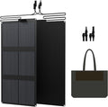 FlexSolar 120W (2-Pack 60W) N-Type Solar Panel 25% High Efficiency IP67 Waterproof Half-Cut Cell Lightweight Parallel Charger for RV Camping Off-Grid &amp Portable Power Station