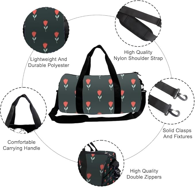 Hand Drawn Field Foldable Duffle Bags For Men Women Oxford Tote Bags Adjustable Shoulder Strap Convertible Carry Backpack Gothic Duffle Bag For Baseball Gym Gym Backpack With Shoe Compartment