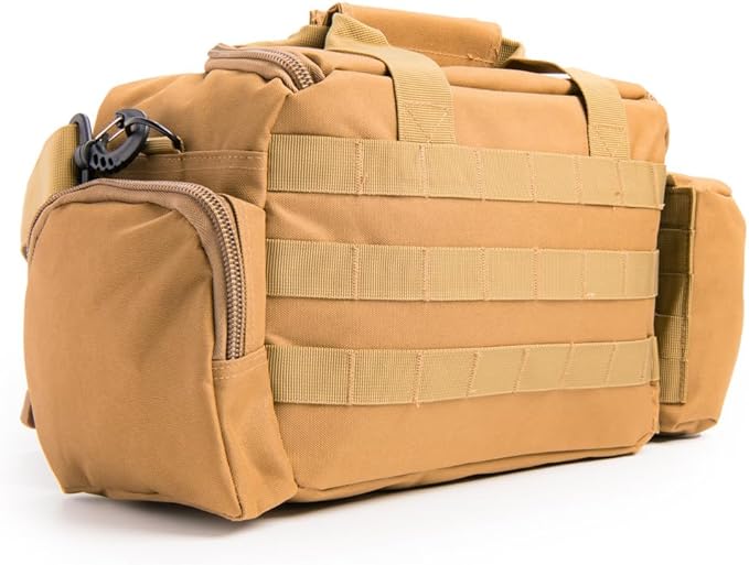 Medium Range Bag with Pistol Retention System Padded Main Compartment Two Mesh Pockets Shoulder Strap and MOLLE Webbing