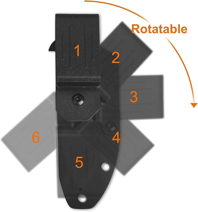 QSP Canary Fixed Blade Knife 4.25 DC53 Stonewash Blade Hunting Knives with Kydex Sheath Green Texture Micarta Handle EDC Knife for Camping Outdoor Hiking Survival