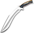 WARIVO Handmade D2 Kukri Knife - 15 Inch Fixed Blade Full Tang Machete for survival Clearing Bush Yard Work Gardening Camping Hiking and Bushcraft Outdoor Activities
