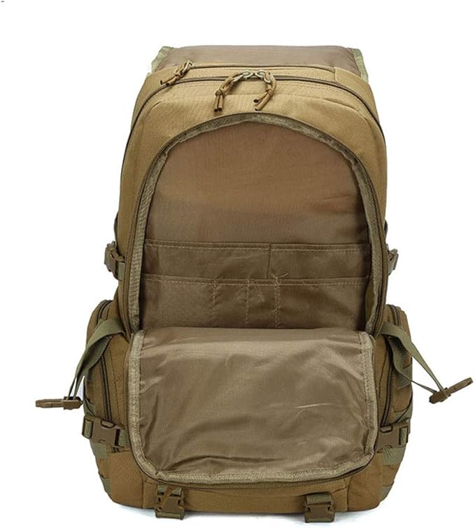Outdoor Sports Pack Hiking Bag Tactical Rucksack Camo Knapsack Combat Camouflage Tactical Molle 50L Backpack - DW