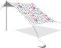 xigua Dreamcatchers Beach Tent Sun Shelter with Carrying Bag - Silver Coated Oxford Fabric Beach Canopy for Beach Camping Fishing - Includes Windproof Ropes Sandbags &amp Stakes