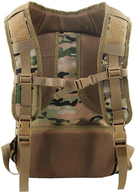 Outdoor Sports Pack Hiking Bag Rucksack Knapsack Combat Camouflage Tactical Backpack- Green