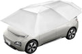 Semi-Automatic Car Tent 13.78x7.2ft Portable Car Sun Shelter with Hydraulic System for Sedan Foldable Car Awning with Carrying Bag for Vehicles Roof Protection (Silver Gray 4.2m)