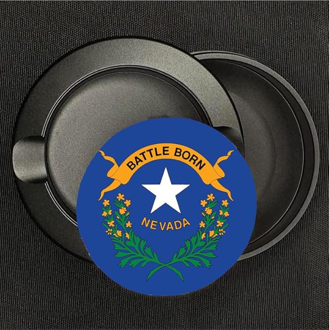 Metal Zyn Container - Metal Zyn Holder - Zyn Metal Can - Metal Container for Zyn Holder - Metal Zyn Can Golf Gifts for Him - Zyn Containers for Golf - Nevada State Flag