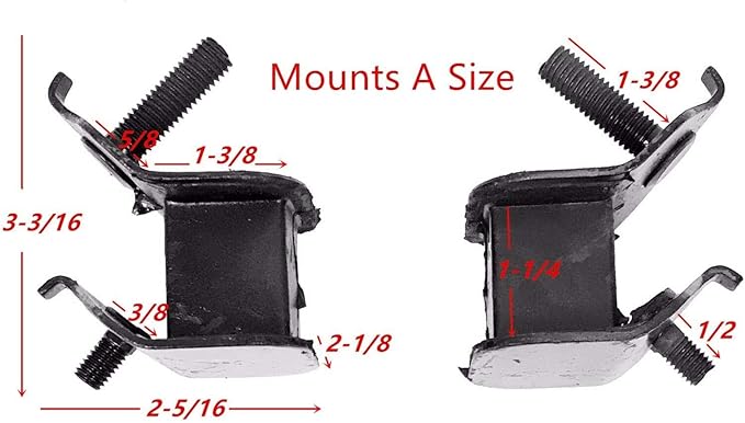 4 Same Large Thick Anti Vibration Rubber Mounts Replaces 11HP 13HP 389CC 420CC Gas Generator Replaces Harbor Freight Predator 7000/8750W 7250/9000 Watts Generator