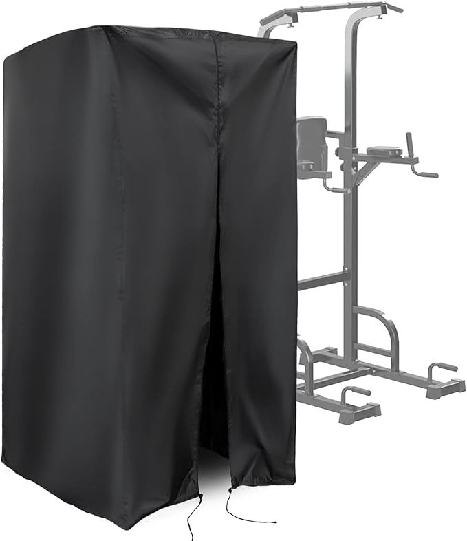 Protective Cover for Pull Up Bar Station Waterproof&amp Dustproof Cover for Power Tower/Pull Up Dip Station-Indoor or Outdoor - 48L x 45W x 80H