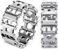 Multitool Bracelet 29 in 1 Tools Bracelet for Men and Women Stainless Steel Multi-Functional Tool Utility Wrist Survival Band for Sailing Travel Camping Hiking-Silver