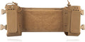 Tactical Molle Mission Extender with Storage Pouch Multi-function Chest Toolkit Extension Chassis Portable Chest Mounted Organizer Bag(Brown)