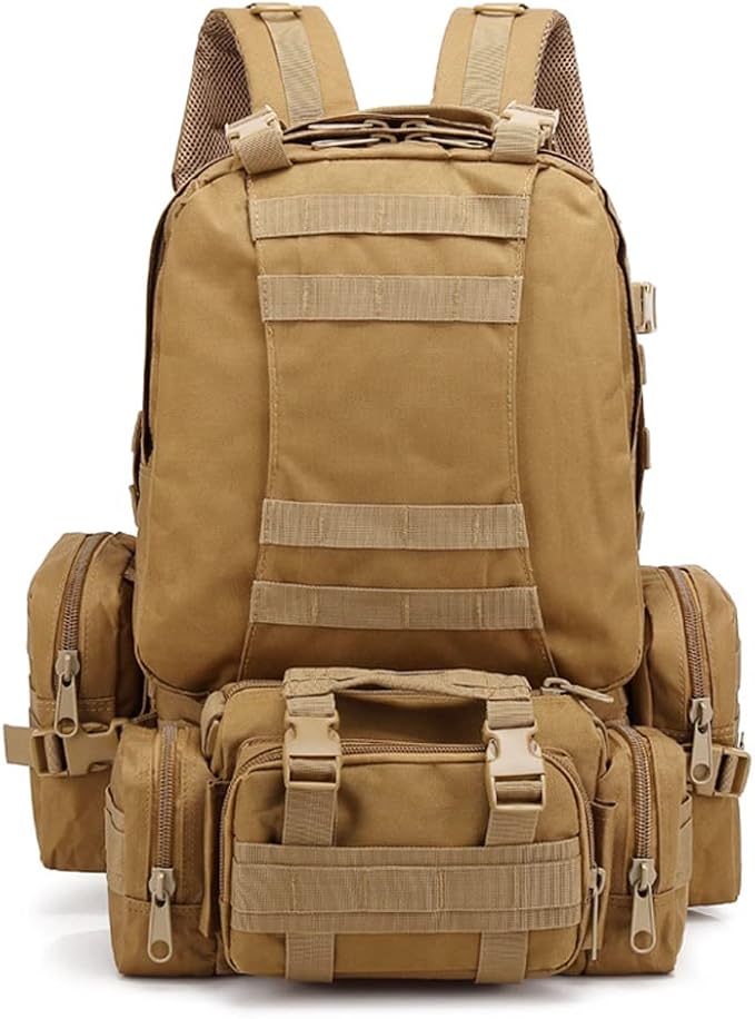 Tactical Backpack MOLLE Rucksacks Detachable Assault Pack Bug Out Bag