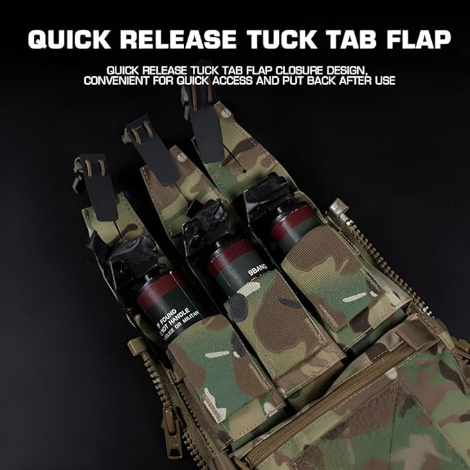 Tactical Supplement Pack High-Strength Nylon Expansion Bag Quick-Pull Head &amp Detachable Plate For Tactical Games